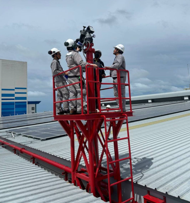 Solar Rooftop Fire Protection System.